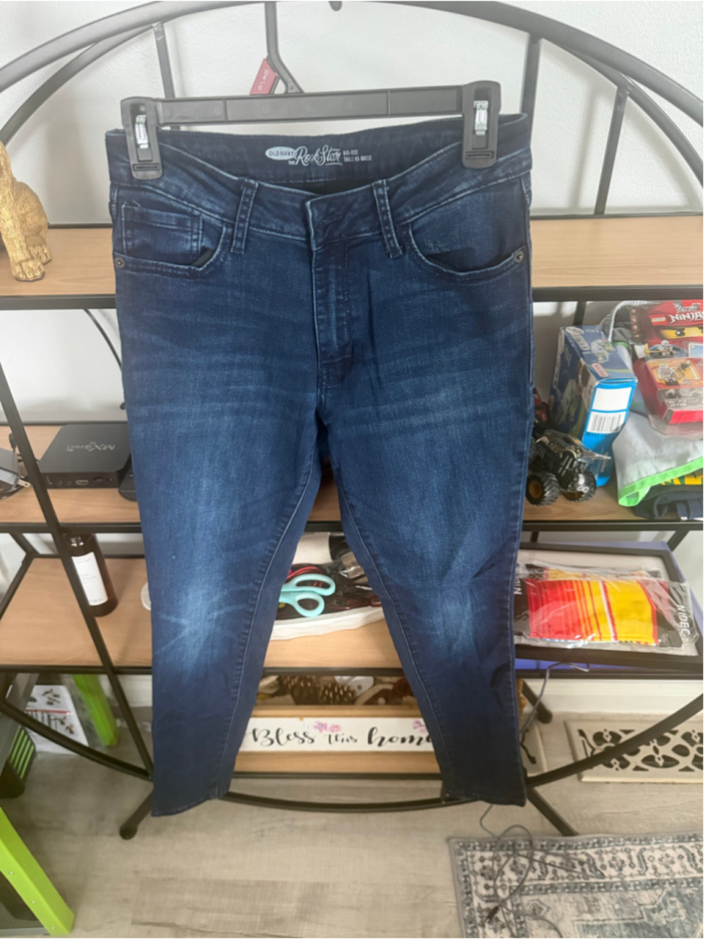 Women's Old Navy The Rockstar Skinny Jeans Size 8 Blue